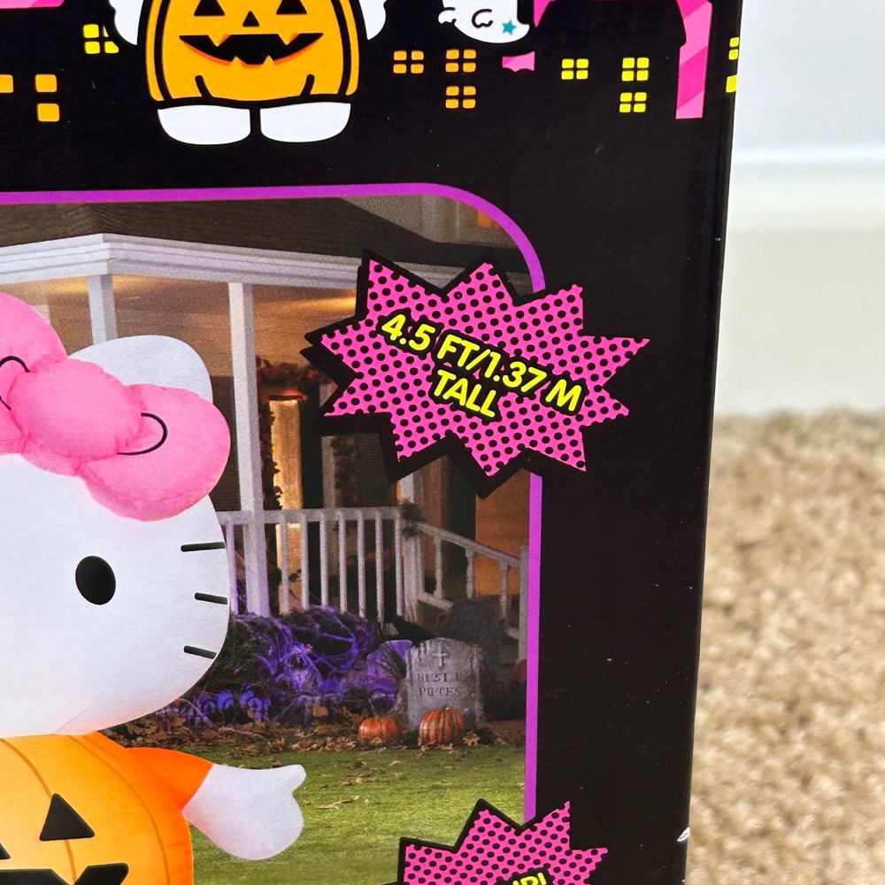 Hello Kitty Airblown Inflatable Halloween Pumpkin Costume Decor 4.5 FT Tall - Picture 3 of 7